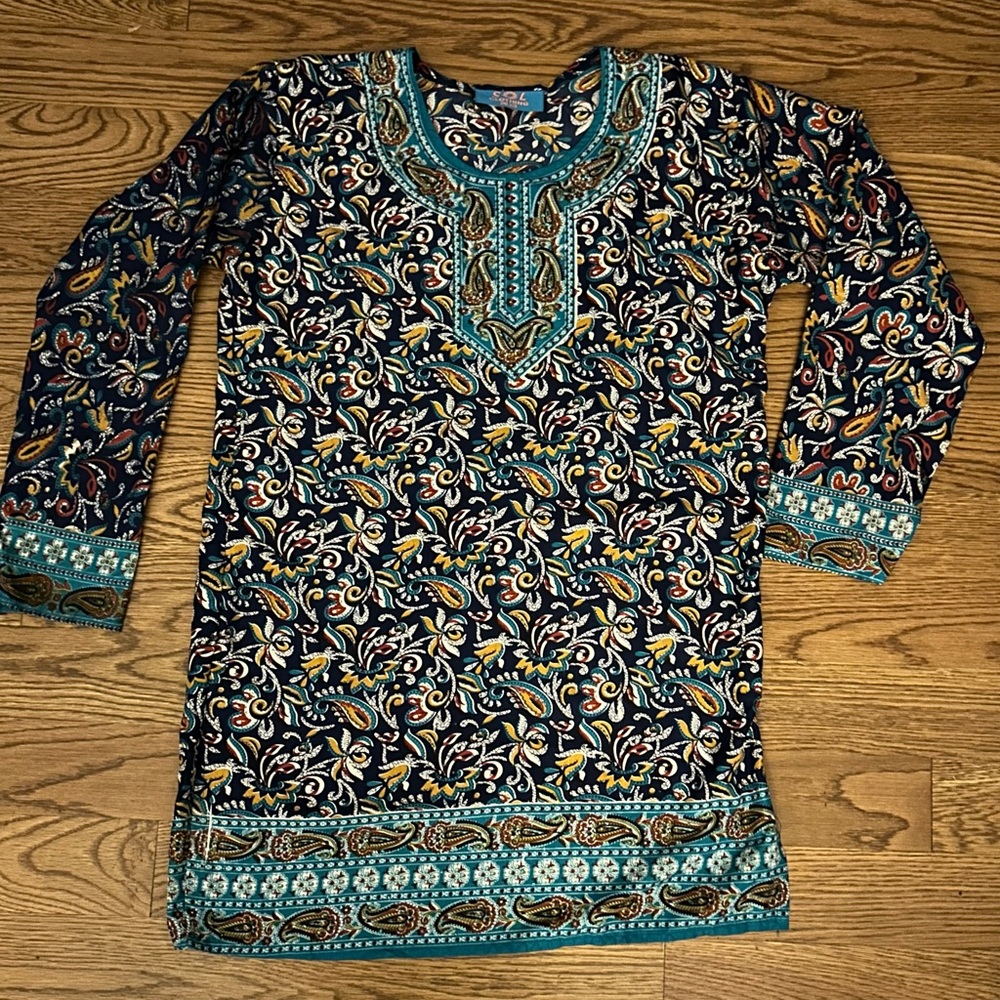 SOL Tunic‎ or Swim Cover Up One Size Beachy Boho